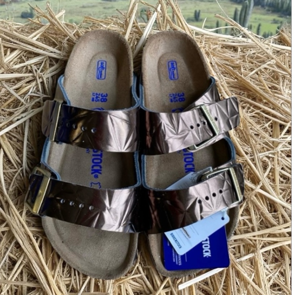 BIRKENSTOCK ARIZONA SPECTRAL TRUFFLE UNISEX SIZE 38 NARROW ( W 7, M 5 ) - Picture 2 of 15